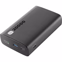 Cellularline PBDISPL01PD20000K, 20000 mAh, Lithium-Ion (Li-Ion), Power Delivery, Noir