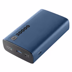 Cellularline PBDISPL01PD20000B, 20000 mAh, Lithium-Ion (Li-Ion), Power Delivery, Bleu