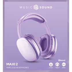 Music Sound BTHEADBMSMAXI2V Violet