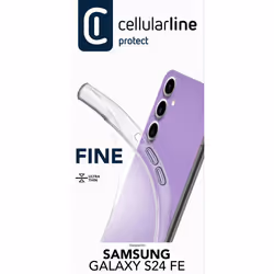 Cellularline FINECGALS24FET, Housse, Samsung, Galaxy S24 Fe, 17 cm (6.7"), Transparent