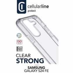 Cellularline CLEARDUOGALS24FET, Housse, Samsung, Galaxy S24fe, 17 cm (6.7"), Transparent