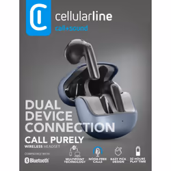 Cellularline BTPURETWSK écouteur/Écouteur TWS Bluetooth Noir - Vue supplémentaire 6