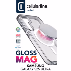 Cellularline GLOSSMAGALS25UT coque de protection pour téléphones portables Housse Transparent