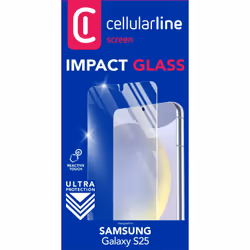 Cellularline TEMPGLASSGALS25 écran et protection arrière de téléphones portables Protection d'écran transparent Samsung 1 pièce(s)