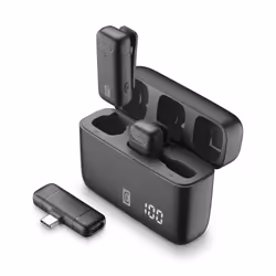 Cellularline Talk Pro Kit avec deux microphones et un récepteur, idéal pour vlogs, interviews et contenus créatifs - Vue supplémentaire 2