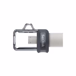 SanDisk Ultra Dual m3.0 lecteur USB flash 64 Go USB Type-A / Micro-USB 3.2 Gen 1 (3.1 Gen 1) Noir, Argent, Transparent - Vue supplémentaire 7