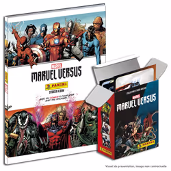 Panini MARVEL VERSUS Album hard cover avec range cartes, Garçon/Fille