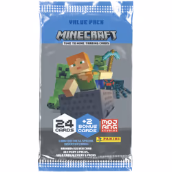 Panini Minecraft 2, Fatpack, Papier, Multicolore, 65 mm, 10 mm, 175 mm, 55 g