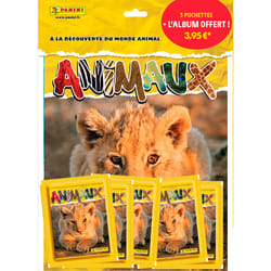 Panini ANIMAUX - 5 pochettes + Album