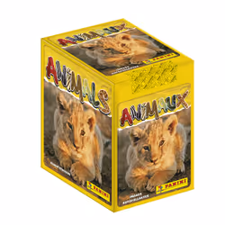 Panini ANIMAUX - Boite de 36 pochettes, Papier, Multicolore, Italie, 410 g, 110 mm, 75 mm