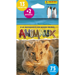 Panini ANIMAUX - Blister 13+2 pochettes