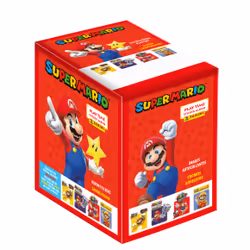 Panini Super Mario stickers, Boite de 50 pochettes, Papier, Multicolore, 110 mm, 75 mm, 170 mm, 410 g