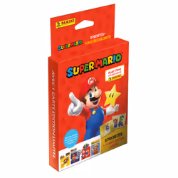 Panini Super Mario stickers, Blister 8 pochettes + carte EL, Papier, Multicolore, 70 mm, 25 mm, 170 mm, 80 g