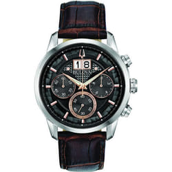 Bulova Montre Homme 96B311 Marron Noir