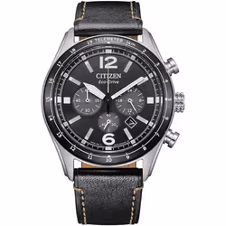 Montre - AcierCuir Noir - Citizen - CA4654-04E