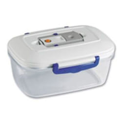 Magic Vac ACO1092 boîte hermétique alimentaire Rectangulaire 1,5 L Transparent, Blanc 1 pièce(s)