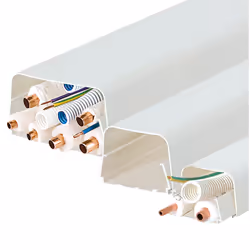 Vecamco 9811-001-08, Goulotte décorative pour climatiseur, Blanc, Polyvinyl chloride (PVC), -20 - 60 °C, 65 mm, 50 mm