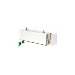 Vecamco - base de sol blanche bi-extrudée + capuchons 450 mm 2 pcs