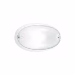 Plafoniera Chip ovale 25 blanc, idéal pour l'installation murale, murale, au plafond et sur poteau, en intérieur et en extéri ...