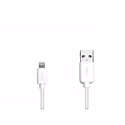 SBS TECABLEUSBIP5, 1 m, Lightning, USB A, Mâle, Mâle, Blanc