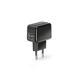 SBS TETRAV2USB1A chargeur d'appareils mobiles Universel Noir Secteur, USB Intérieure