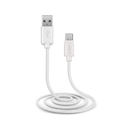 SBS TECABLEMICROW câble USB 1 m USB 2.0 Micro-USB B USB A Blanc