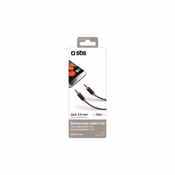 SBS TECABLE35KR câble audio 1,5 m 3,5mm Noir