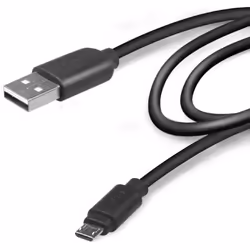 SBS 3m USB 2.0, 3 m, USB A, Micro-USB B, USB 2.0, Mâle/Mâle, Noir