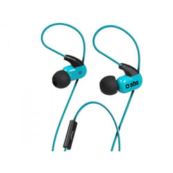 SBS TESPORTINEARB écouteur/casque Avec fil Ecouteurs Noir, Turquoise