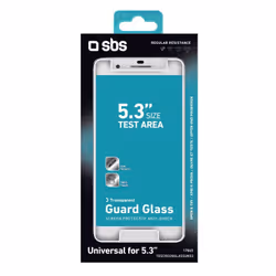 SBS TESCREENGLASSUN53 écran et protection arrière de téléphones portables Protection d'écran transparent Toutes marques 1 pièce(s)