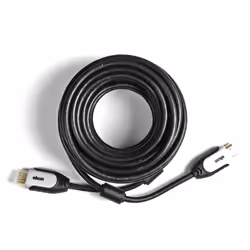 Ekon ECVHDMI100MMG, 10 m, HDMI Type A (Standard), HDMI Type A (Standard), Compatibilité 3D, 18 Gbit/s, Noir