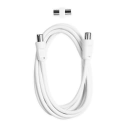 Ekon ECAN18MFW câble coaxial 1,8 m 9,5 mm Blanc
