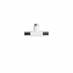 Ekon ECANSPLIT2M1F, Diviseur de câbles, Blanc, Mâle/Femelle, 9.5 mm, Ampoule, 100 mm
