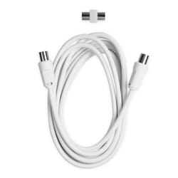 Ekon ECAN30MFW câble coaxial 3 m 9,5 mm Blanc