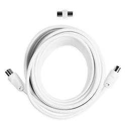 Ekon ECAN100MFW câble coaxial 10 m 9,5 mm Blanc
