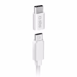 SBS TEADAPTC, USB Type-C 2.0, USB Micro-B, Blanc