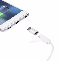 SBS TEADAPTC changeur de genre de câble USB Type-C 2.0 USB Micro-B Blanc