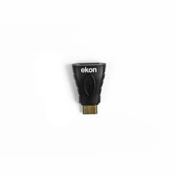 Ekon ECVHDMIADFM changeur de genre de câble Mini-HDMI HDMI Noir