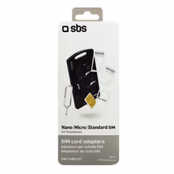 SBS TEKITSIMADAPTK SIM / flash adaptateur de carte mémoire Adaptateur carte sim