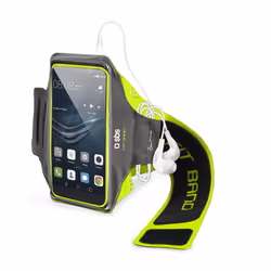 SBS TESPORTFITBANDXXLK 14 cm (5.5") Boîte à brassard Noir, Vert