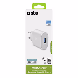 SBS TETR1USB2AWFAST chargeur d'appareils mobiles Universel Blanc Secteur Intérieure