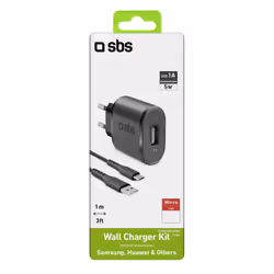 SBS TETRKITMIC1ASTD chargeur d'appareils mobiles Universel Noir Secteur Intérieure