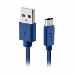 SBS TECABLPOLOTYPECB câble USB 1 m USB 2.0 USB A USB C Bleu