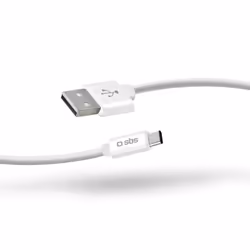 SBS TECABLPOLOTYPECW câble USB 1 m USB 2.0 USB A USB C Blanc - Vue supplémentaire 2
