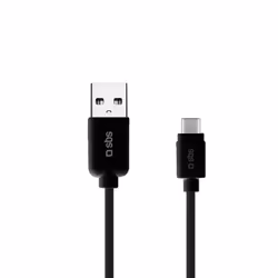 SBS TECABLETYC1KPOS câble USB 1 m USB 2.0 USB A USB C Noir - Vue supplémentaire 2
