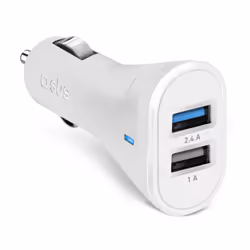 SBS TECR2USB24AWFAST, Auto, Allume-cigare, 5 V, Blanc