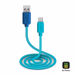 SBS TEPOPCABLEMICB, 1 m, USB A, Micro-USB B, USB 2.0, Bleu