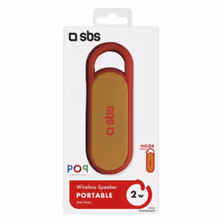 SBS TEPOPSPEAKBTR enceinte portable Enceinte portable mono Rouge 2 W