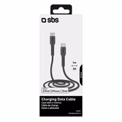 SBS TECABLELIGTC1K câble Lightning 1 m Noir - Vue supplémentaire 4