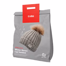 SBS TEWOOLFURG Bonnet avec écouteurs intégrés Sans fil Gris